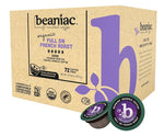Load image into Gallery viewer, beaniac Organic Full On French Roast, Dark Roast, Single Serve Compostable K Cup Coffee Pods, Organic Arabica Coffee, Keurig Brewer Compatible, 72 Count