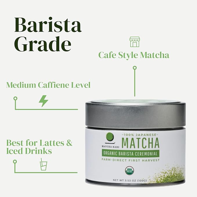 Dr. Weil Matcha Kari - Organic Matcha Green Tea Powder - 50 grams - Japanese Barista Grade