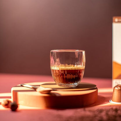 Cru Kafe Bright Roast USDA Organic Espresso Coffee Capsules (50 Pods) Fairtrade Coffee Pods Compatible with Nespresso Original Line and Pixie Machines