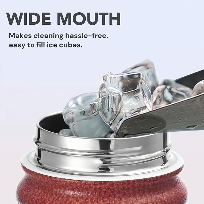 Football Water Bottle, 24 oz Insulated Stainless Steel Sports Bottle with Straw, Football Stuff Gifts for Boys