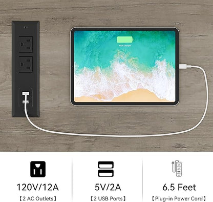 YITAHOME 52" Farmhouse Coffee Bar, Buffet Cabinet with Storage, Sliding Barn Door, Sideboard Cabinet with Goblet Holder, 5 Hooks and Power Outlets for Kitchen, Living Room (Rustic Grey Oak)