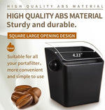 Load image into Gallery viewer, Knock Box Square High Sidewall Design Espresso Knock Box Tamping Mat Espresso Machine Accessories Set of 2 with Removable Knock Bar and Anti-Slip Base for Home Office Espresso Accessories