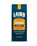 Load image into Gallery viewer, Laird Superfood Boost Coffee, Medium Roast Ground Beans Infused with Functional Mushrooms, Vitamin D and Olive Leaf Powder, 12 oz. Bag
