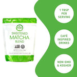 Load image into Gallery viewer, Aiya Sweetened Matcha Blend Powder - Matcha Latte Powder With Antioxidant-Rich Japanese Green Tea &amp; Pure Cane Sugar - Ideal for Smoothies, Lattes, and Culinary Creations - 1kg Bag (2.2 lbs)