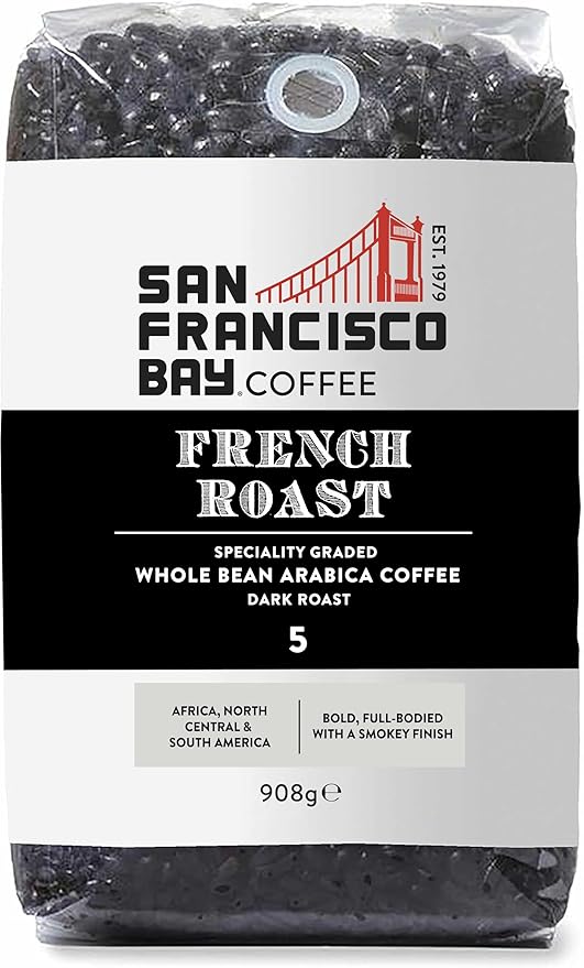 San Francisco Bay Coffee - Dark Roast Whole Bean Coffee - French Roast (2 lb bag)