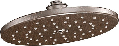 Moen Waterhill Oil Rubbed Bronze 10-Inch Single Function Rainshower Showerhead with Immersion Rainshower Technology, S112ORB