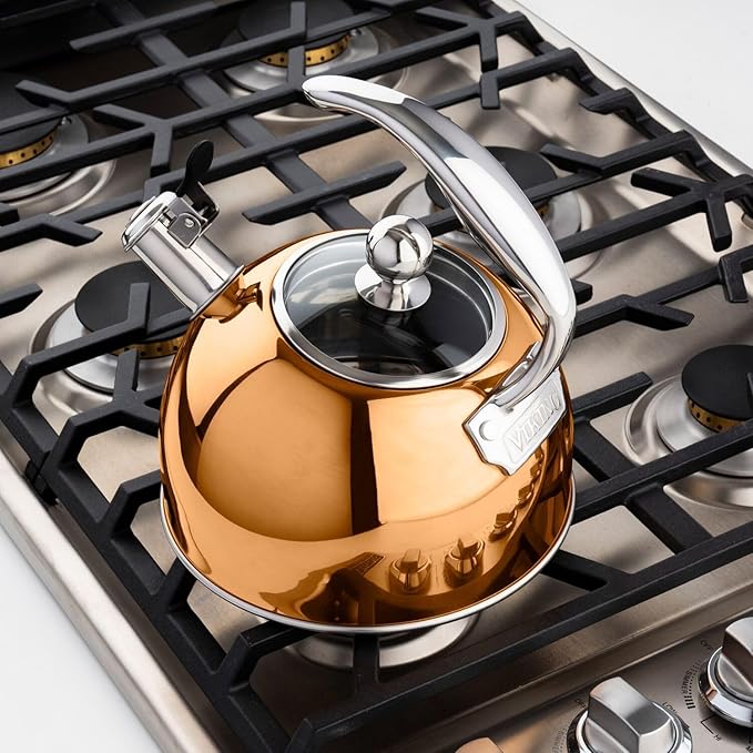 Viking Stainless Steel Whistling Tea Kettle