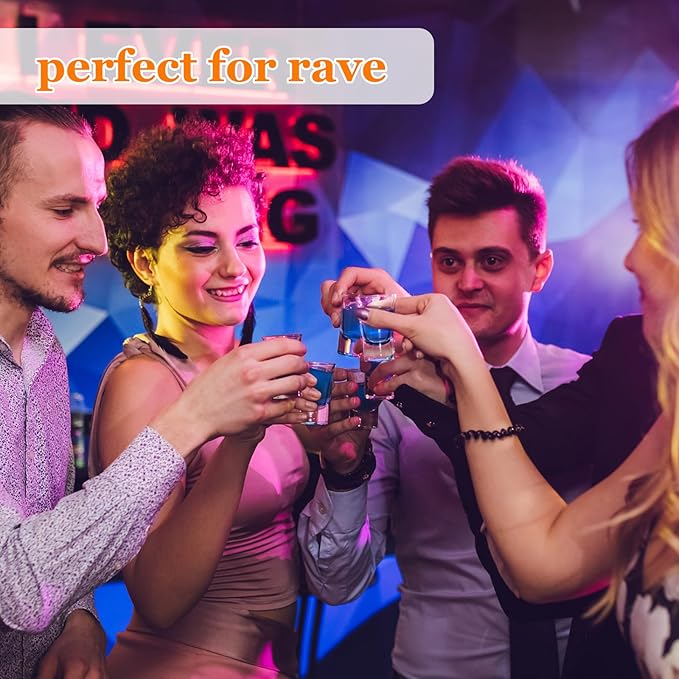 Ruckae 12 Pack 1oz Shot Glasses Set with Heavy Base Gradient Colorful Shot Glasses Bulk for Vodka Tequila Whiskey Liquor