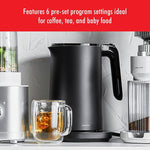 Load image into Gallery viewer, ZWILLING Enfinigy Cool Touch 1.5-Liter Electric Kettle Pro, Cordless Tea Kettle &amp; Hot Water, Black