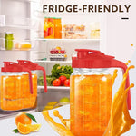 Load image into Gallery viewer, Glass Pitcher with Lid, 64 OZ Mason Jar Pitcher Double Leak Proof, 2 Quart Breast Milk Storage Containers for Fridge, Wide Mouth Glass Jar for Sun Tea, Juice, Cold Brew Coffee