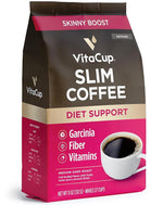 Load image into Gallery viewer, VitaCup Slim Ground Coffee, Diet Support with Ginseng, Garcinia, B Vitamins, Medium Dark Roast, Bold and Smooth,100% Arabica Specialty Coffee Grounds, 11oz