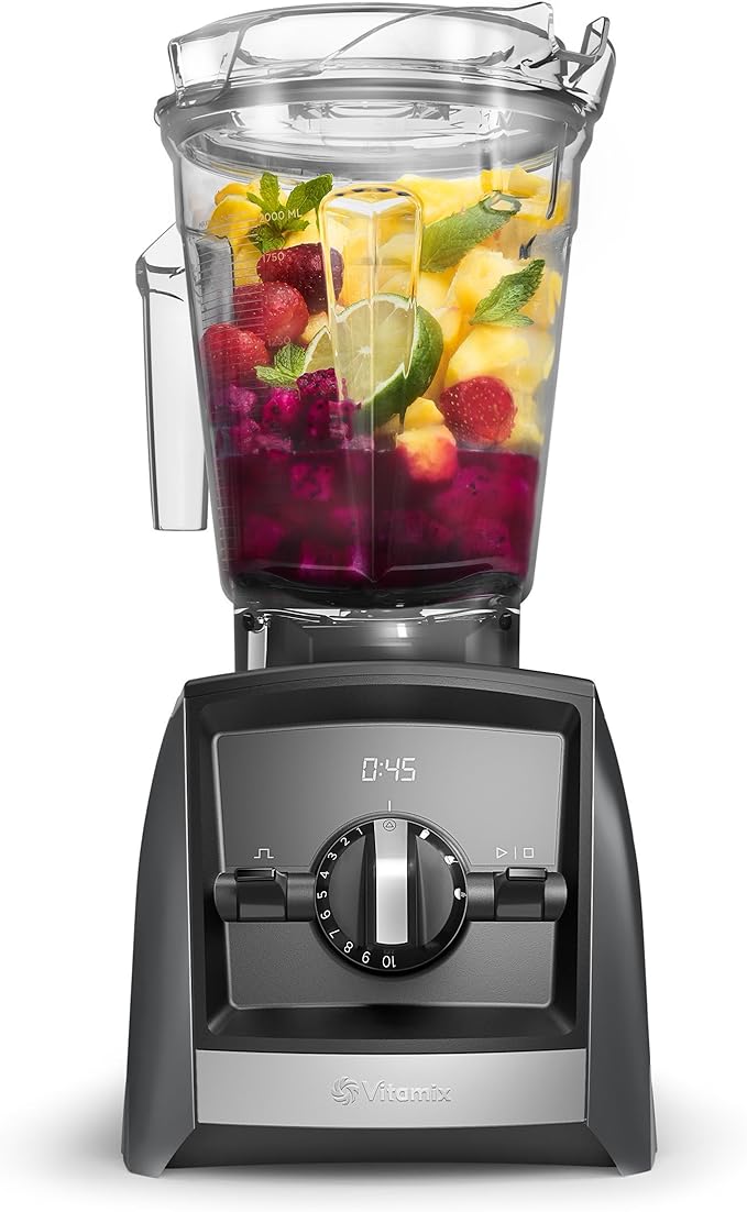 Vitamix A2500 Ascent Series Smart Blender, Professional-Grade, 64 oz. Low-Profile Container, Slate