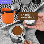 Load image into Gallery viewer, 5 Inch Coffee Knock Box Shock-Absorbent Durable Barista Style Knock Box With Removable Knock Bar and Non-Slip Base Gift (S-Orange)