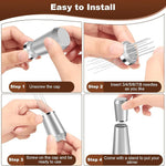 Load image into Gallery viewer, WDT Espresso Distribution Tool, 0.35mm 8 Needle Coffee Stirrer with 8 Extra Needles, 304 Stainless Steel, Aluminum Alloy Handle with Stand, Barista Espresso Whisk Tool (Metal Silver)