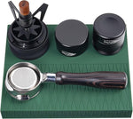 Load image into Gallery viewer, IKAPE Espresso Tamping Mat, Food Grade Silicone Coffee Tamper Mat, Portafilter Tamp Mat Espresso Accessory For Baristas, Waterproof Heat Resistant Tamping Pad Mat for Counter(Green)