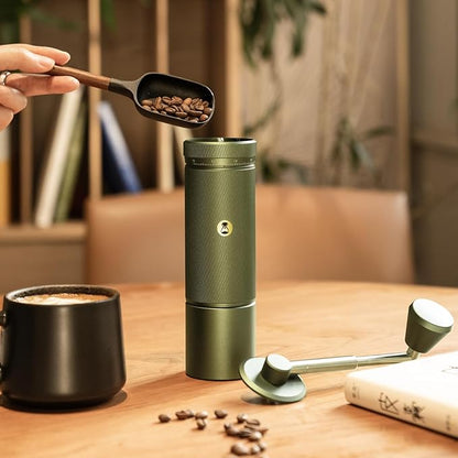 TIMEMORE S3 Manual Coffee Grinder with External Adjustment and Stainless Steel Patented Burr，Hand Coffee Grinder High Presicion Premium Expresso Coffee Grinder Chestnut S3 - Green
