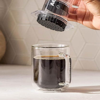 AeroPress Coffee Maker Natural Paper Micro-Filters – Round Replacement Coffee Filters, Unbleached, Compostable Paper Filters, Fits Standard Size AeroPress Coffee Makers, 2 Pack (400 Count)