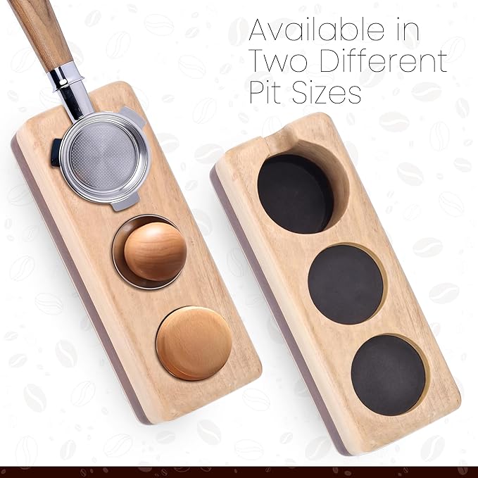 72mm Tamper Holders - Wooden Portafilter Holder & Espresso Station