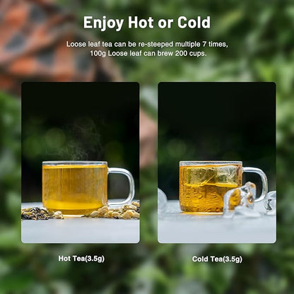 iTeaworld Minnan Narcissus Oolong Tea - Oolong tea loose leaf Chinese Tea, Long-Lasting Aftertaste Oolong Tea Whole Tea leaves for Health with 20 Empty Tea Bags, 3.5OZ