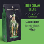 Load image into Gallery viewer, Catholic Coffee St. Patrick | Irish Cream Flavored Medium Roast Whole Bean Coffee – Semi-Sweet Chocolate Notes | 12oz Bag – Catholic Gift with a Taste of Ireland (Pack of 2)