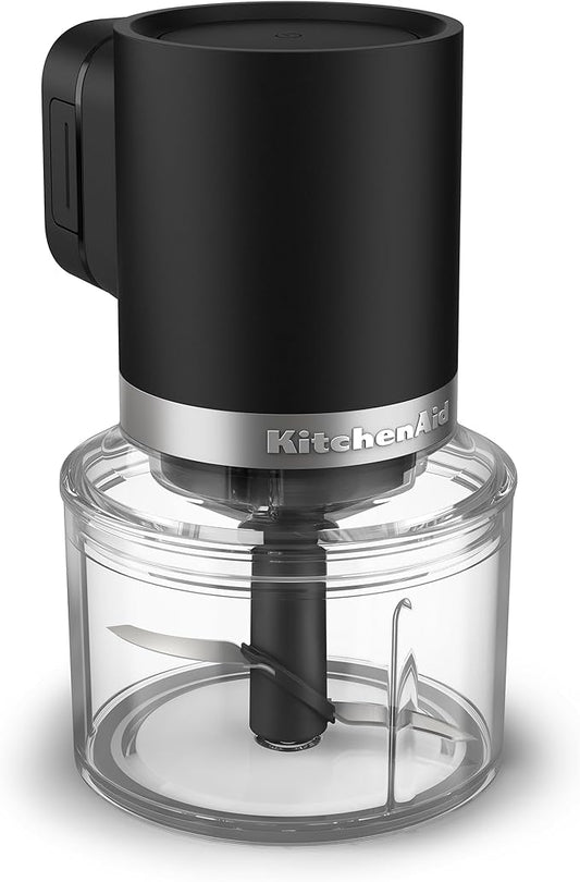 KitchenAid Go Cordless Top Down Chopper - battery sold separately, KTCR350, Black Matte