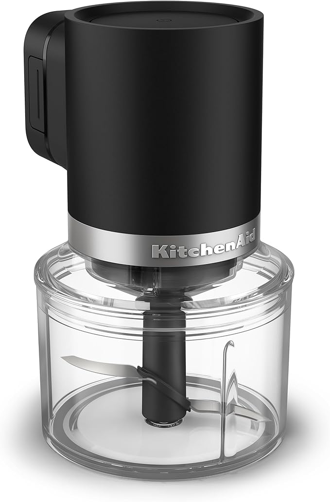 KitchenAid Go Cordless Top Down Chopper - battery sold separately, KTCR350, Black Matte
