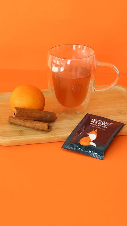 Instant Karma | Cinnamon Orange Instant Tea | All Natural, Caffeine-Free, No Added Sugar | Herbal Wellness Tea 20 Sachets (Cinnamon Orange)
