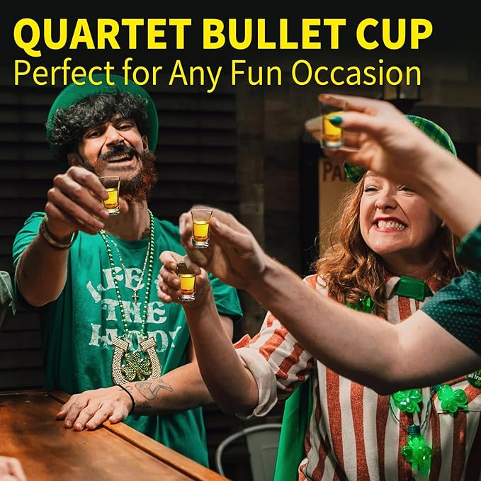 Shot Glass Set 24pcs 0.5 oz - 0.66 oz / 15ml- 20 ml Shot Glass Tray Holder Clear Glass for Party, Club, Bar, Spirit Tasting - MJ-24-15 (15ml 24pcs)