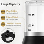 Load image into Gallery viewer, Secura Detachable Milk Frother and Steamer, 17oz Electric Milk Warmer 4-in-1 Hot/Cold Foam Maker for Latte, Cappuccinos, Macchiato, Hot Chocolate, Glass Milk Jug Dishwasher Safe
