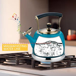 Load image into Gallery viewer, Tea Kettle Stainless Steel Teapot, Stainless Steel Teakettle for Stove Top with Heat Proof Ergonomic Handle 3.0 Quart