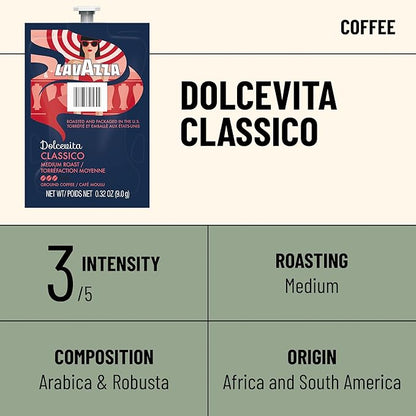 Flavia Lavazza Dolcevita Classico Coffee Freshpacks works only with Flavia Brewers, Medium Roast (Case of 38)