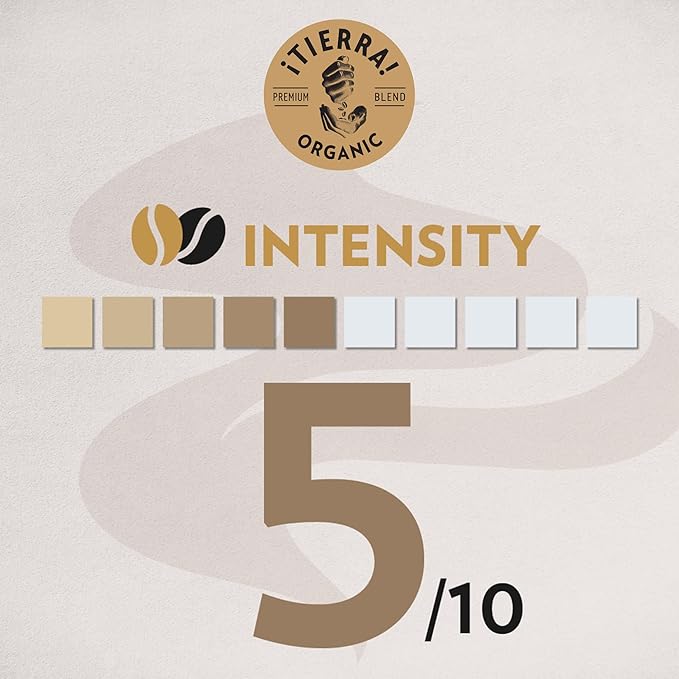 Lavazza ¡Tierra for Amazonia Whole Bean Coffee, Medium Roast, 100% Arabica, 10.5 oz Bag (pack of 6)