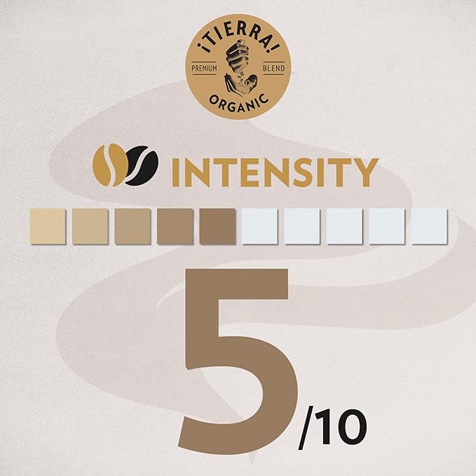 Lavazza, ¡Tierra Organic Amazonia Whole Bean Coffee Medium Roast 10.5 Oz Bag, Balanced and Aromatic Fruity and floral notes - Packaging May Vary