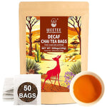 Load image into Gallery viewer, WT WEETEE Decaf Chai Tea Bags 50 Count, Blend CO2 Decaffeinated Black Tea with 6 Spices Chai, Rich &amp; Cinnamon Aroma, Dairy &amp; Flavoring Free