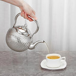 Load image into Gallery viewer, SANQIAHOME 1200ml teapot with Infuser stainless steel Water Boilers lifting handle Tea Maker Water Kettle for Induction/Gas silver