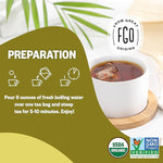 Load image into Gallery viewer, FGO Organic Roasted Dandelion Root Tea, 100 Count, Eco-Conscious Tea Bags, Resealable Bag, Caffeine Free, Packaging May Vary (Pack of 1)