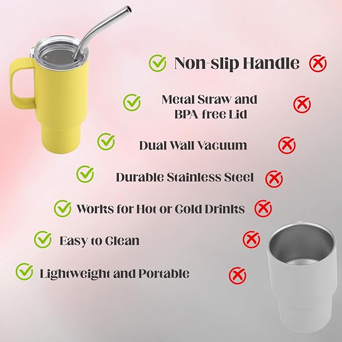 Cute Shot Glasses with Handle 2 oz, Mini Shot Tumbler with Lid and Straw, Kawaii Insulated Tumblers for Espresso Coffee Spirits Cute Stuff Funny Gifts, 10 Pack