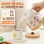 Load image into Gallery viewer, Ceramic Electric Kettle Pot 1.1 Quart, Boiling Water boiler, Teapot Automatic Shut-Off, BPA-Free, Rapid Boil For Coffee &amp; Tea, Boil-Dry Protection, 1000W