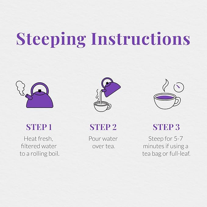 The Republic of Tea - Beautifying Botanicals® Daily Beauty Blueberry Lavender Herbal Tea Bags(36 count)