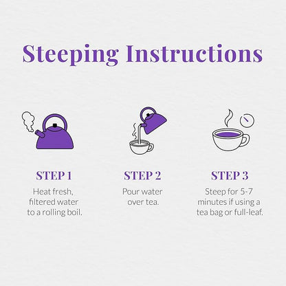 The Republic of Tea - Beautifying Botanicals® Daily Beauty Blueberry Lavender Herbal Tea Bags(36 count)