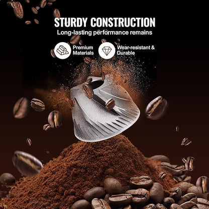 VEVOR Coffee Maker with Grinder, 8 Cup Coffee Machine, Grind and Brew Coffee Maker with 3 Brew Strength Control, 24-Hour Timer for Auto Brew, for Home Office Restaurant