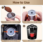 Load image into Gallery viewer, RETHONE K Cup Reusable Coffee Pods, Stainless Steel Reusable K Cups Coffee Filter Compatible for Keurig 1.0 &amp; 2.0 Coffee Makers BPA-Free Refillable Coffee Filters (1 Pack)