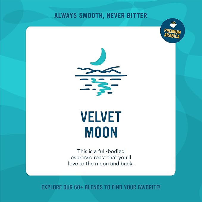 Cameron's Coffee Single Serve Pods, Velvet Moon, 12 Count (Pack of 6)