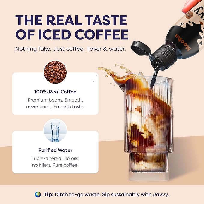 Coffee Concentrate - Cold Brew Coffee, Perfect for Hot or Iced Instant Coffees, Hot Drinks, Cold Brew Concentrate, 35 Servings - Mocha