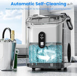 Load image into Gallery viewer, Antarctic Star Nugget Ice Makers Countertop, Portable Ice Maker Machine with Self-Cleaning, 35lbs/24H, Crushed Ice Machine with Handle &amp; Scoop for Home, Kitchen, Office and Camping(Stainless Steel)