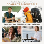 Load image into Gallery viewer, Rich Crema Portable Electric Espresso Coffee Maker, Fast self-heating 2 IN 1 Extraction System Espresso Machine,Support Ground Coffee and NS capsule, for Travel,Car,Hiking,Climbing（Black）