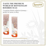 Load image into Gallery viewer, Ronnefeldt LeafCup Rooibos Orange Chai – Naturally Caffeine-Free Red Herbal Tea with Natural Orange Flavoring – Set of 4 Boxes – 60 Individually Wrapped Loose Leaf Tea Bags – Packed in Germany