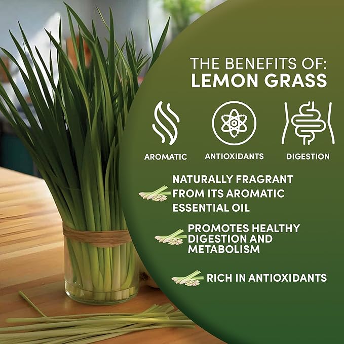 Worldwide Botanicals Organic Lemon Grass Leaves – 7oz - Loose Leaf - Cut and Sifted – 100% pure Cymbopogon citratus - Zacate de limon - Resealable Bag for Freshness - Perfect for Cooking and Tea