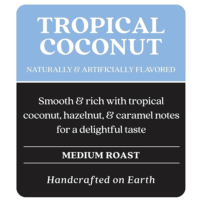 Copper Moon Medium Roast Whole Bean Coffee, Tropical Coconut Blend, 2 Lb