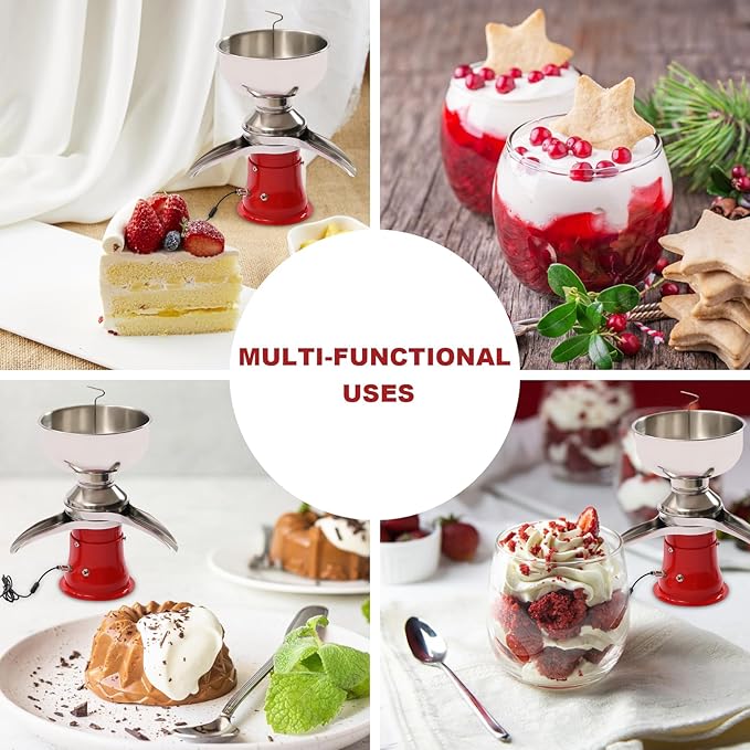 Cream Separator for Goats Milk, Electric Milk Cream Centrifugal Separator, 5L/1.32gal 10,500 Rpm, Cream Butter Milkshake Separator, Milk Cream Separator for Dairy Farm, Stainless Steel